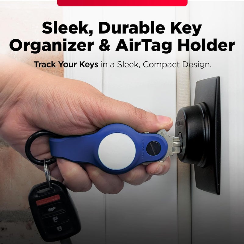 key smart KeySmart Air - Premium Keychain Key Holder Compatible with Apple AirTag, 5 Key Organizer Keychain, Air Tags Not Included - Image 2